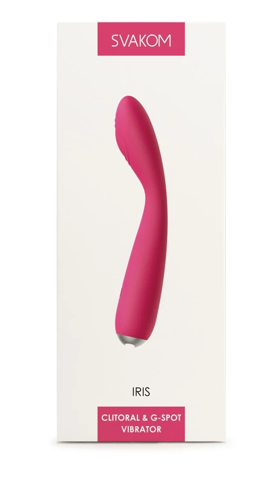SVAKOM Iris Plum Red G-Punkt-Vibrator 18 cm vibrator