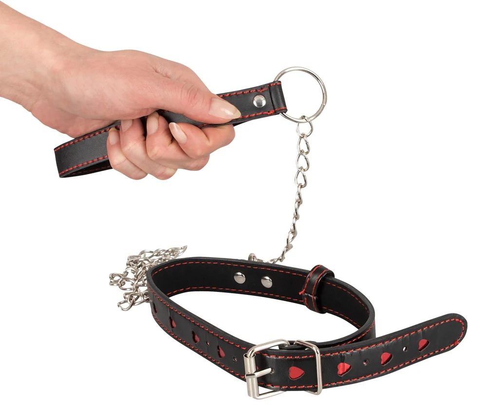 Bad Kitty Halsfessel und Leine handschellen -fesseln