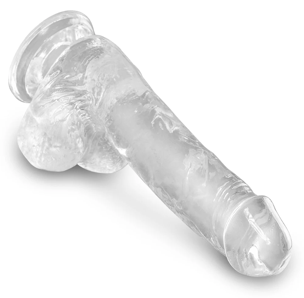 King Cock Clear with Balls 6" dildo