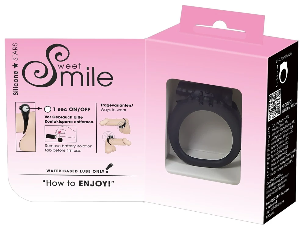 Sweet Smile Vibrating Cock Ring penisring
