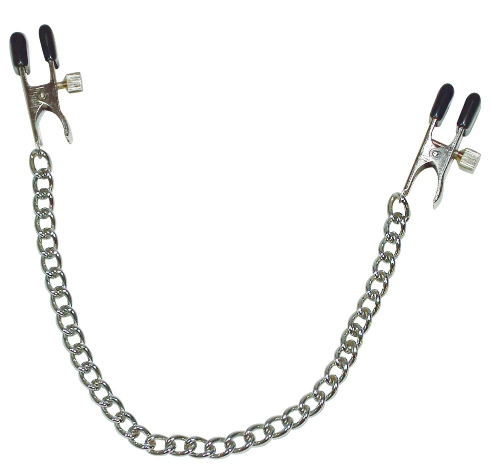 fetish Collection Nipple Clamps with Metal Chain ketten klemmen