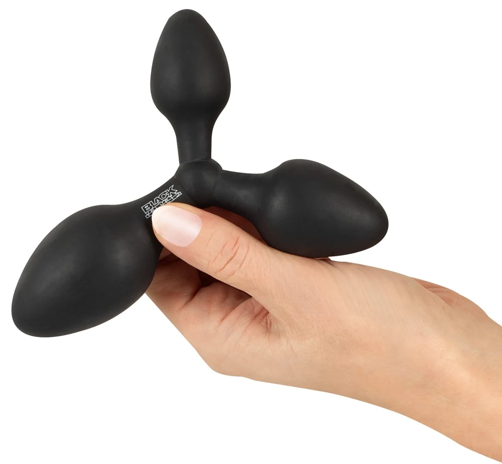 Black Velvets Training triple butt plug 13,8 cm anal toy