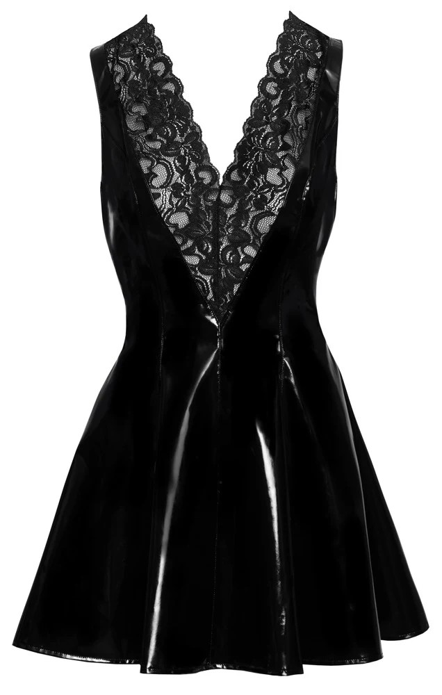 Black Level Kleid aus Lack