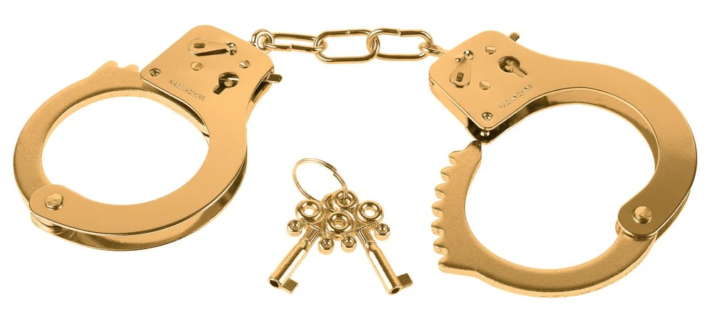 FF Gold Metal Cuffs handschellen und -fesseln