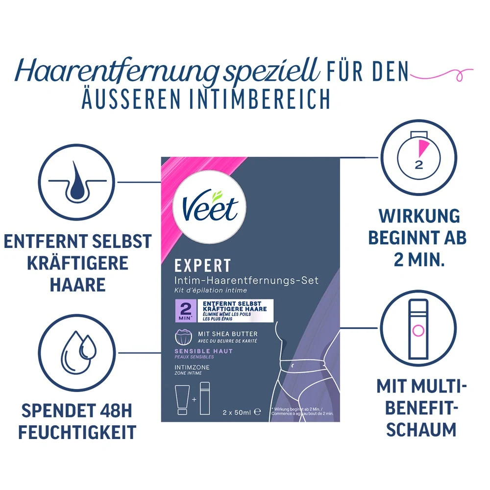 Veet EXPERT Intim-Haarentfernungs-Set körperpflege hygiene
