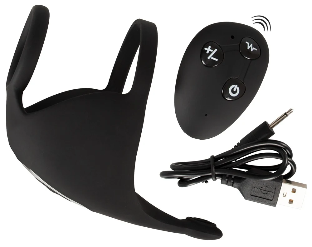 Rebel Cock ring with RC ball massager penisring