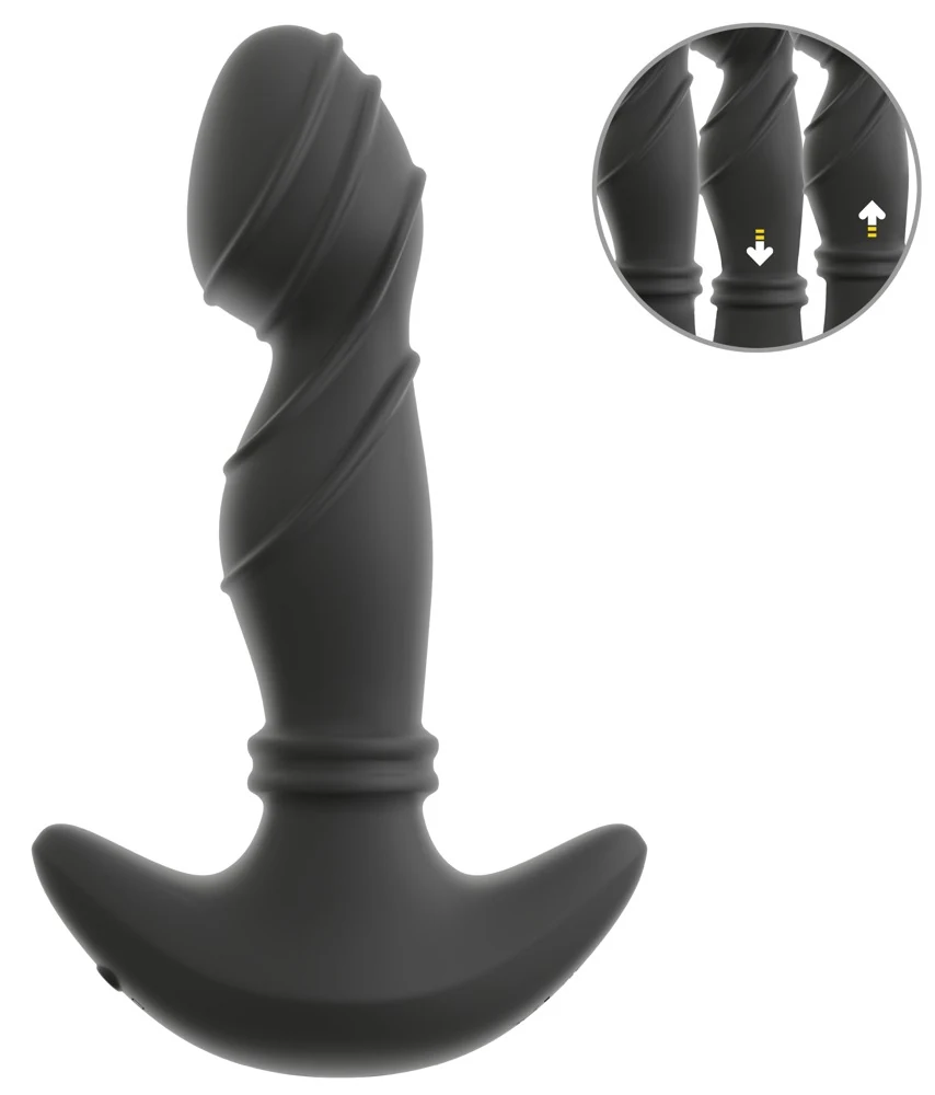 ANOS Vibrating Prostate Plug with Moving Rings 16,3 cm anal toy
