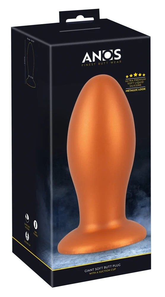 ANOS Soft Butt Plug with suction cup 21 cm anal toy