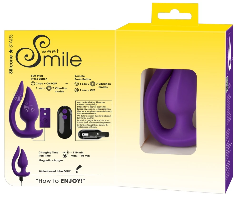 Sweet Smile RC 2 in 1 Plug Panty Vibe 11 cm vibrator