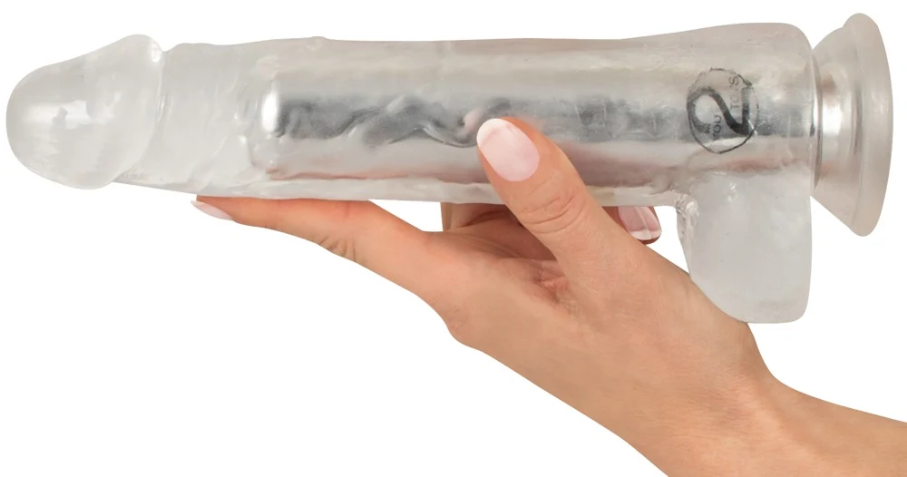 Crystal Vibrator mit Saugfuß 24,5 cm