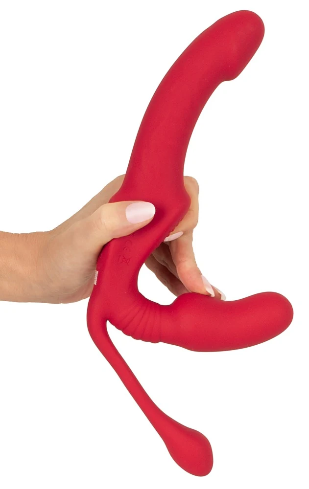 Strapless Strap-On Triple Teaser RC 23 cm vibrator
