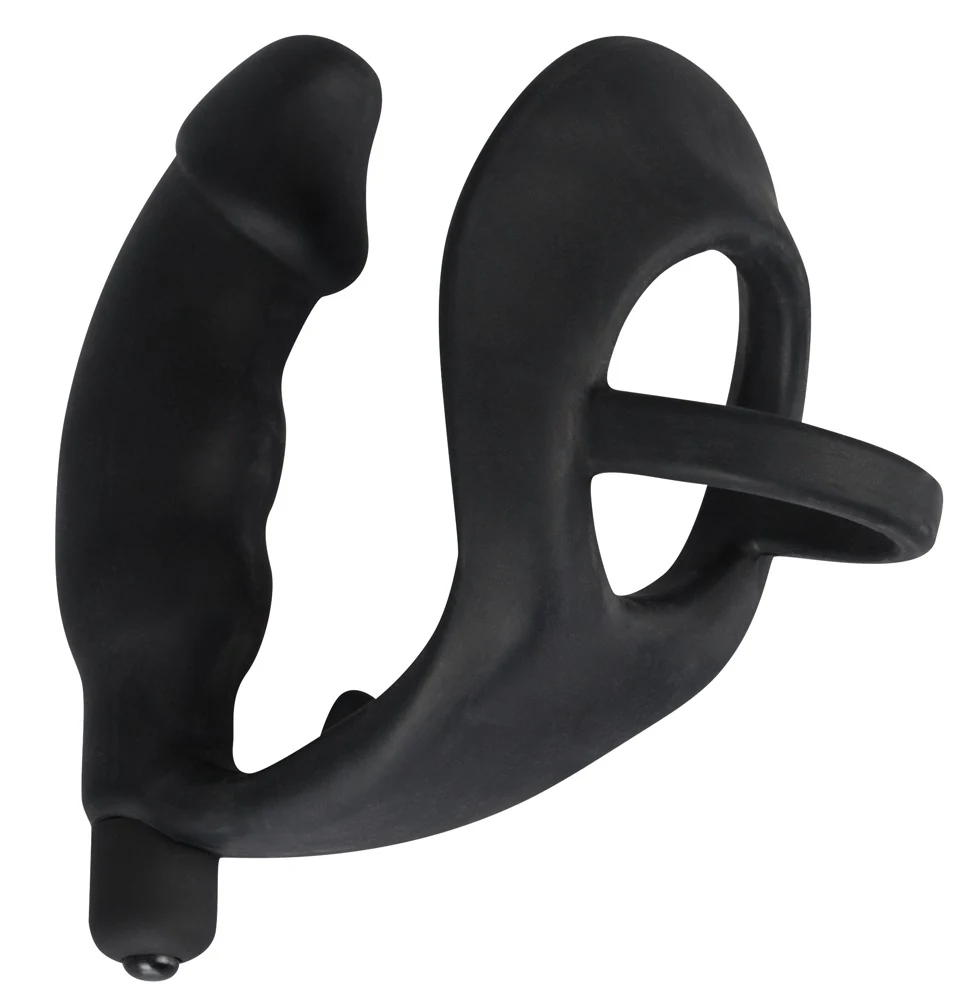 Black Velvets Ring Vibro Plug 11,2 cm anal toy