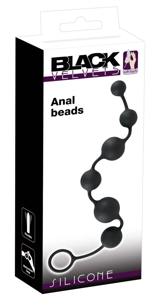 Black Velvets Anal beads 40 cm toy