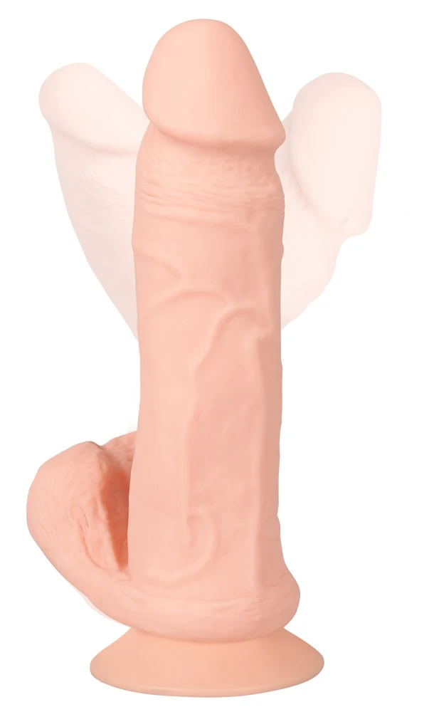 Nature Skin Bendable RC Vibrator with Balls 20,8 cm