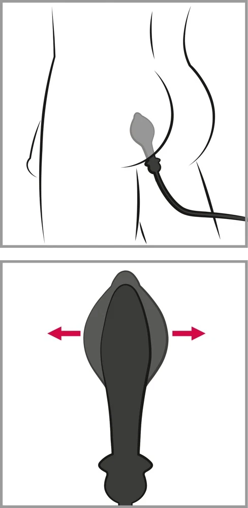 Anal Fantasy Elite Auto-Throb Inflatable Vibrating Plug toy