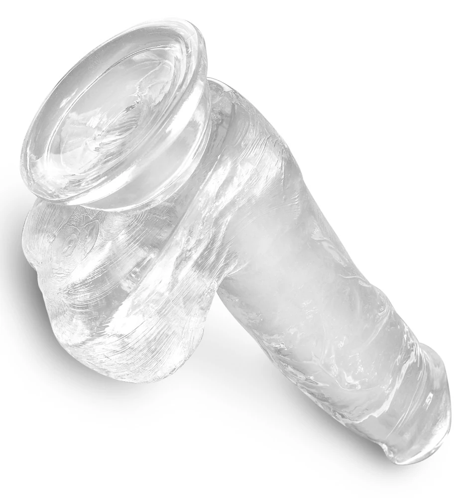 King Cock Clear with Balls 6" dildo