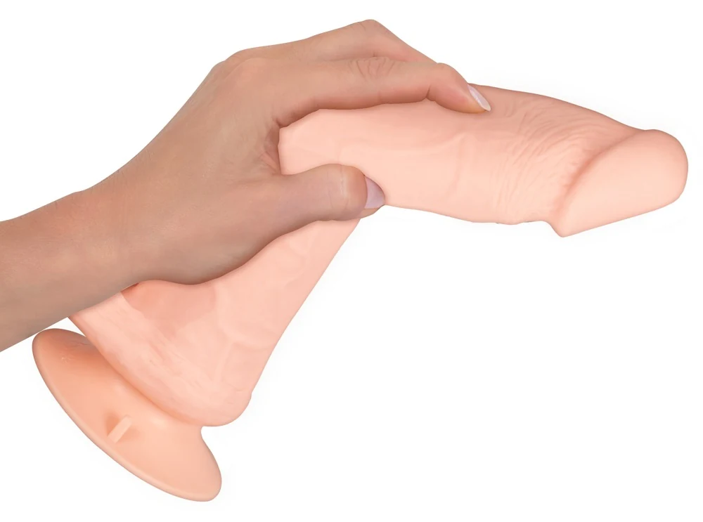 Nature Skin Bendable RC Vibrator with Balls 20,8 cm