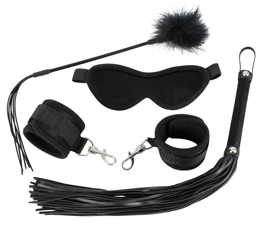 Bad Kitty Fetish Kit Samt masken knebel
