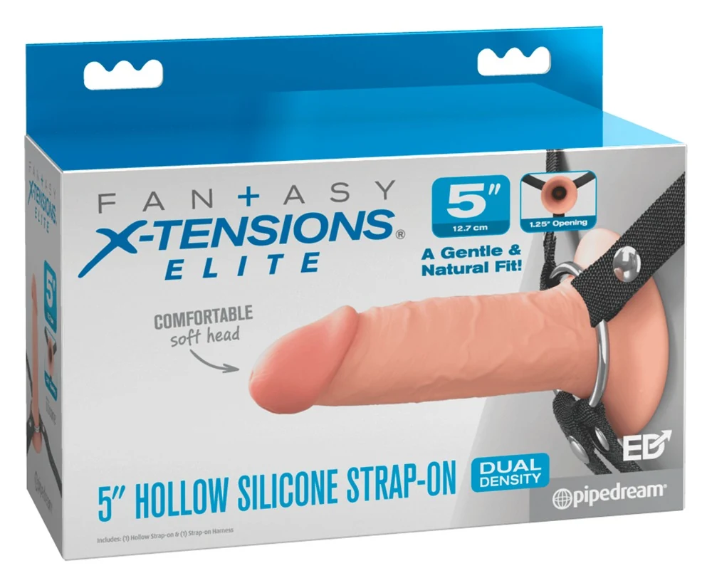 Fantasy X-Tensions Elite Hollow Silicone Strap-on