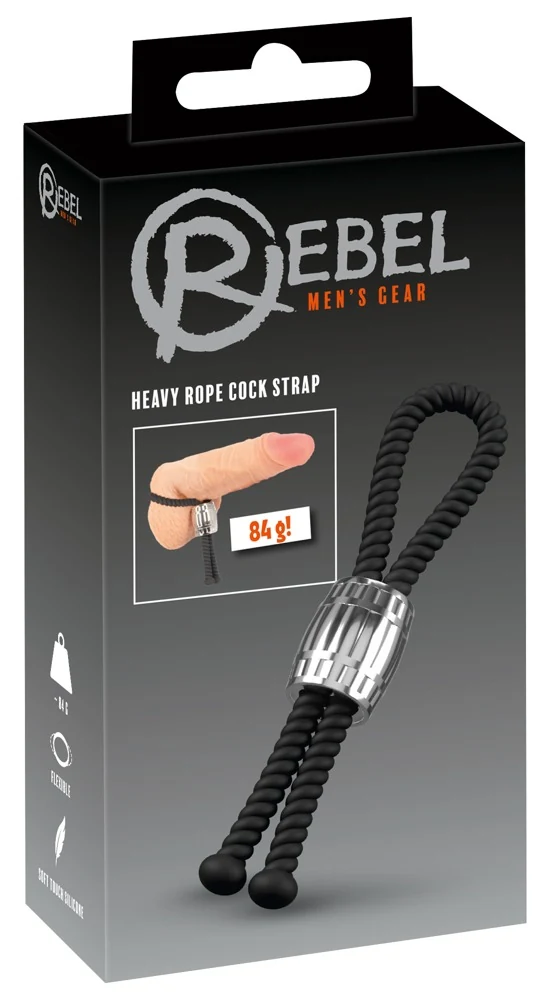 Rebel Heavy Rope Cock Strap penisring