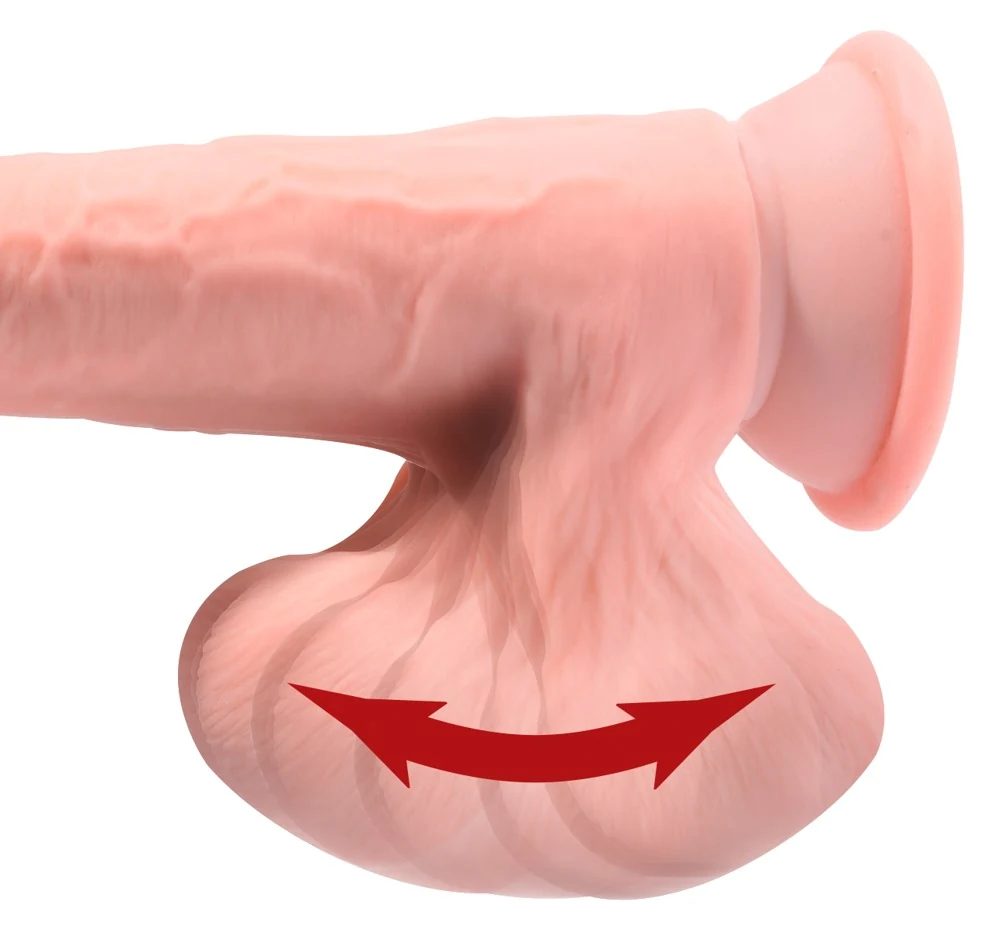 King Cock Plus Triple Density with Swinging Balls 26 cm dildo