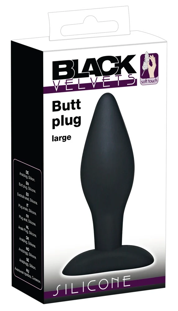 Black Velvets Butt plug 12 cm anal toy