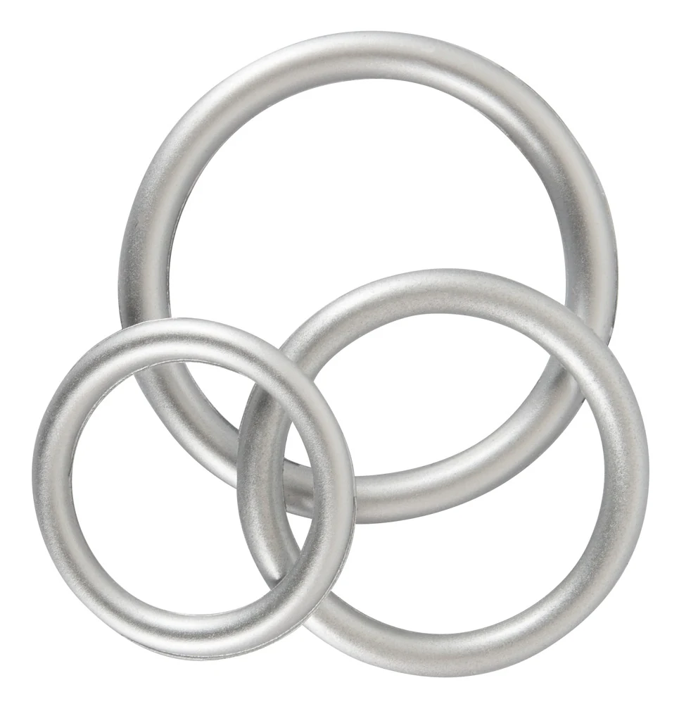 You2Toys Metallic Silicone Cock Ring Set penisring