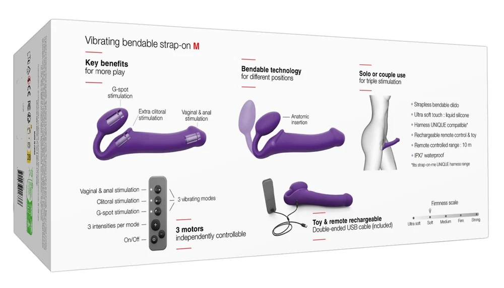 strap-on-me Vibrating Bendable Strap-On