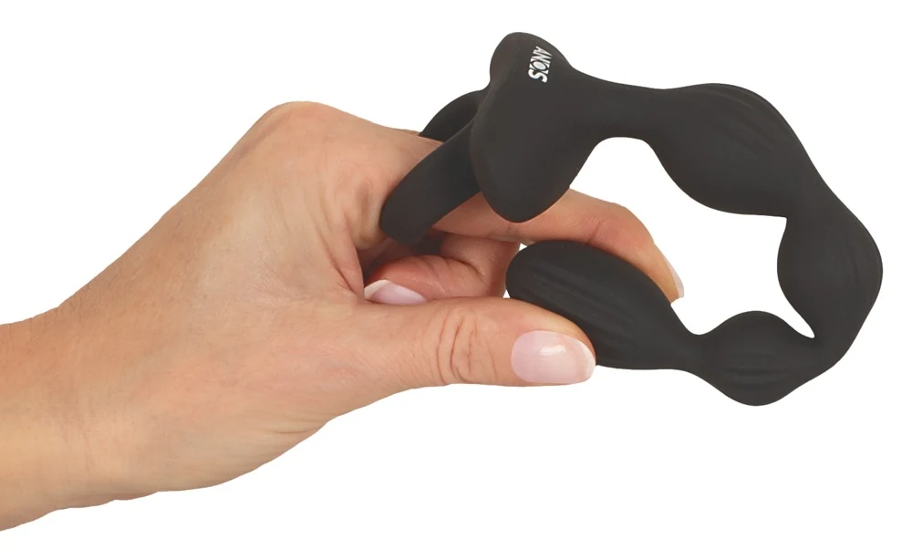 ANOS Flexible Anal Beads with Jumping Vibrations 21,1 cm toy