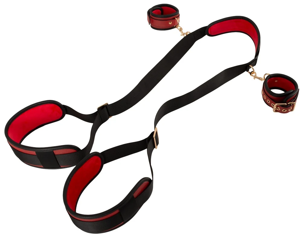 Bad Kitty Neck-Thigh-Restraint-Set bondage fesseln