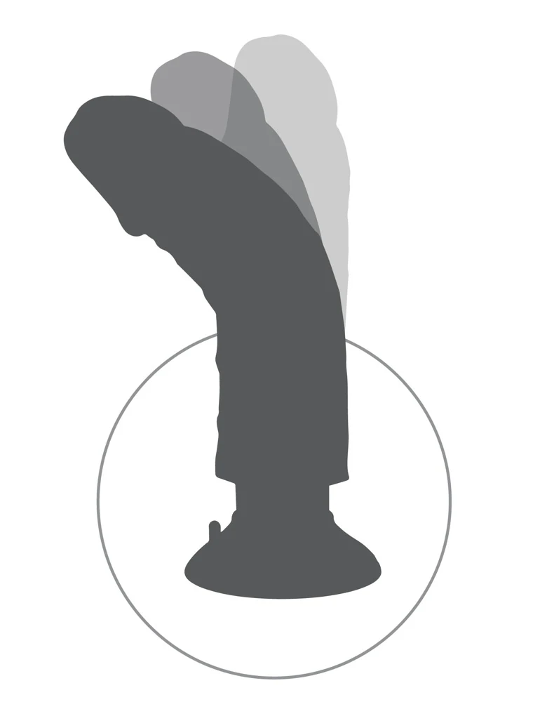 King Cock 7“ Vibrating with Balls 21 cm vibrator