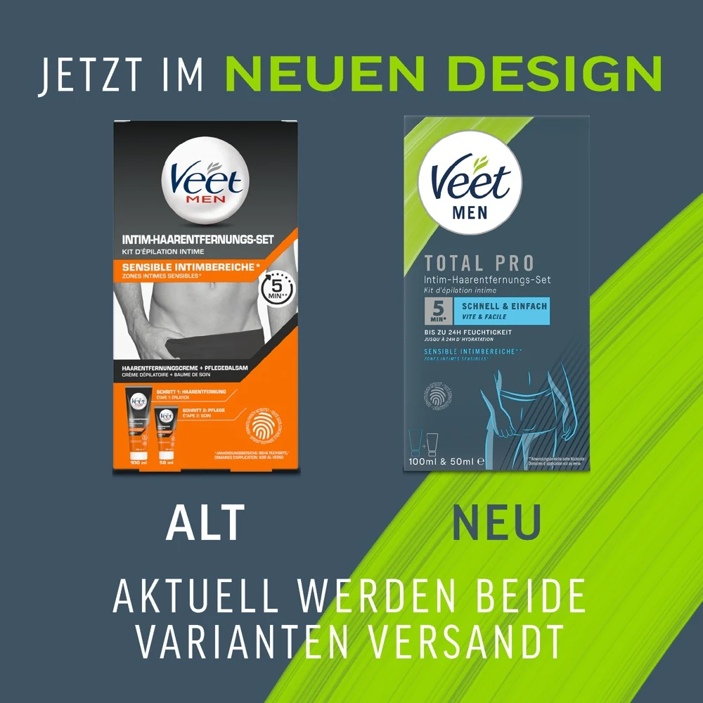 Veet Men TOTAL PRO Intim-Haarentfernungs-Set körperpflege hygiene