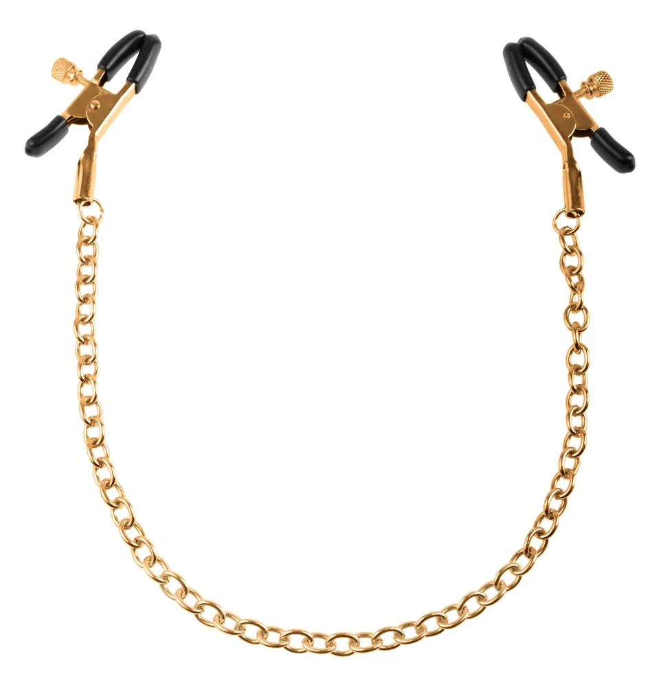 FF Gold Nipple Clamps ketten klemmen