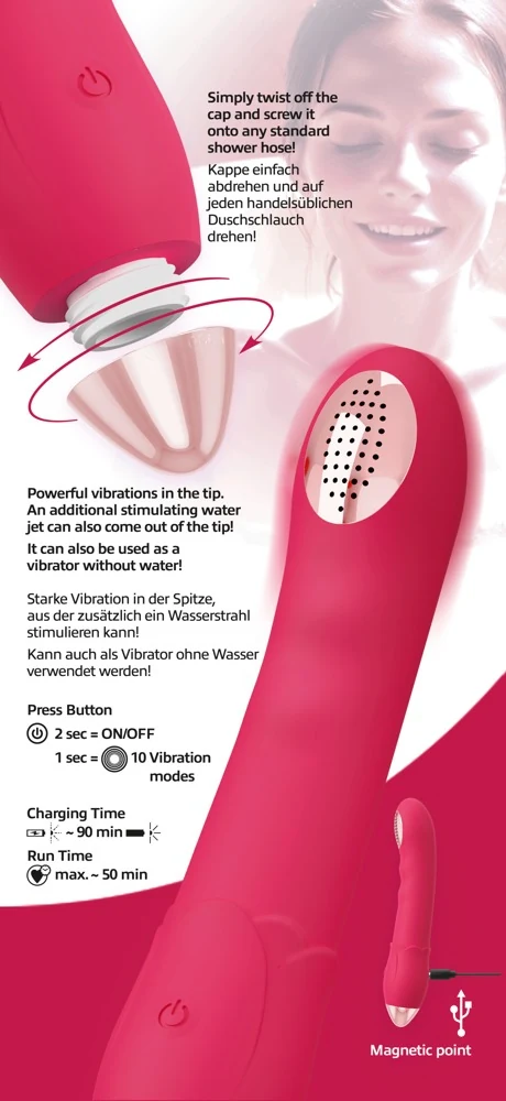 You2Toys Showers to orgasm 20,1 cm vibrator