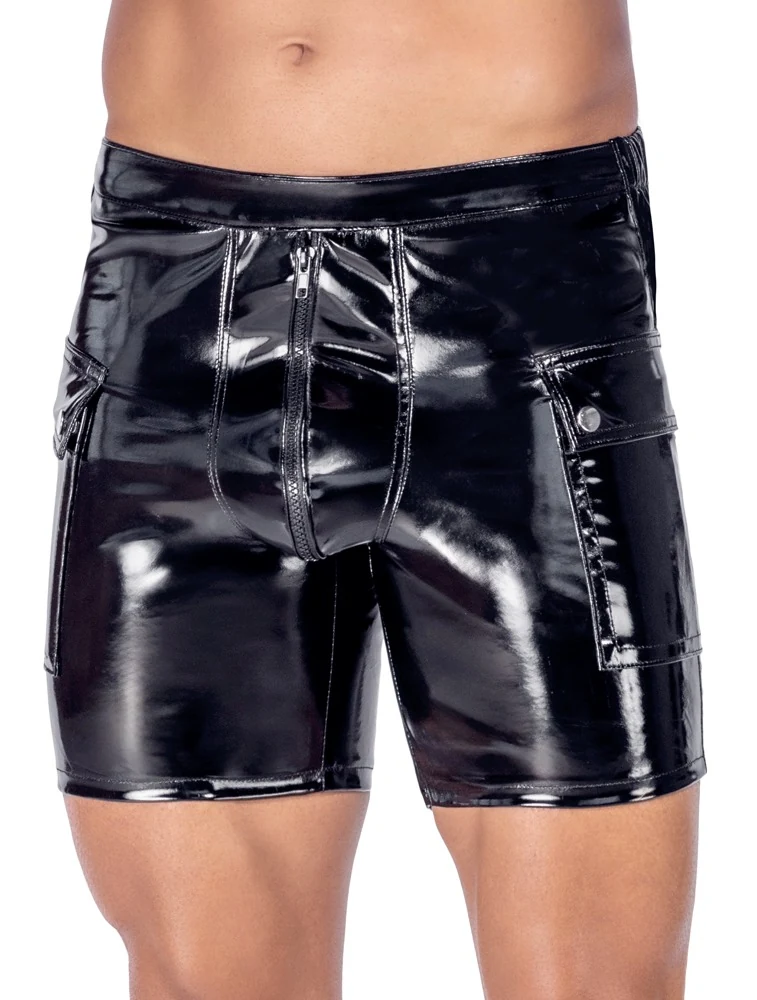Black Level Shorts aus Lack