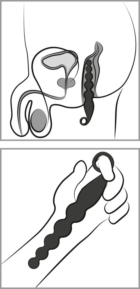 ANOS Anal Beads with Vibration 22,1 cm toy