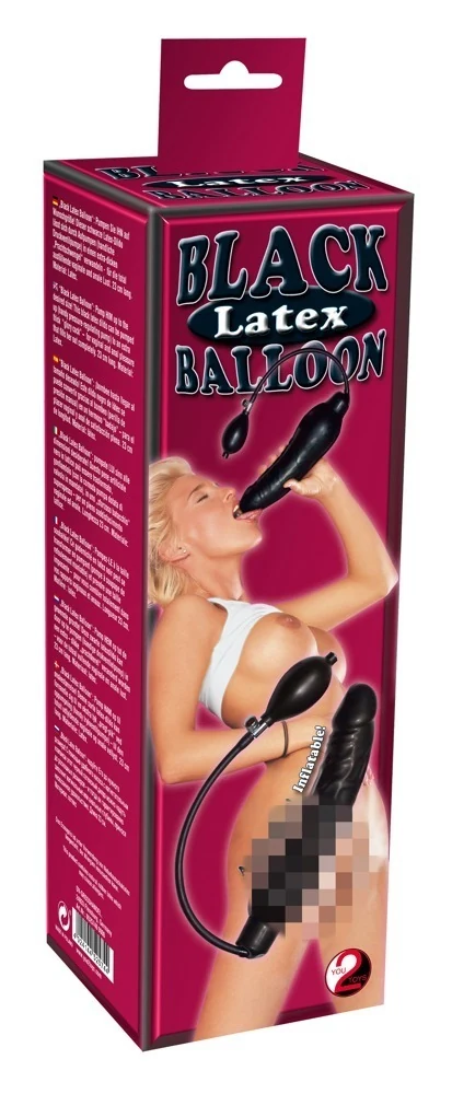 You2Toys Black Latex Balloon 23 cm dildo