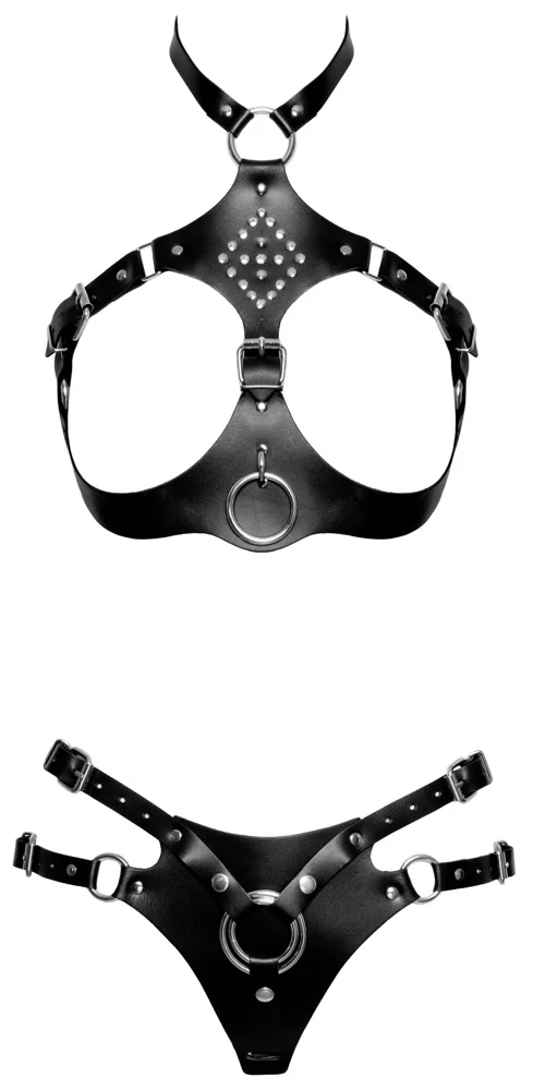 ZADO Harness-Set aus Leder