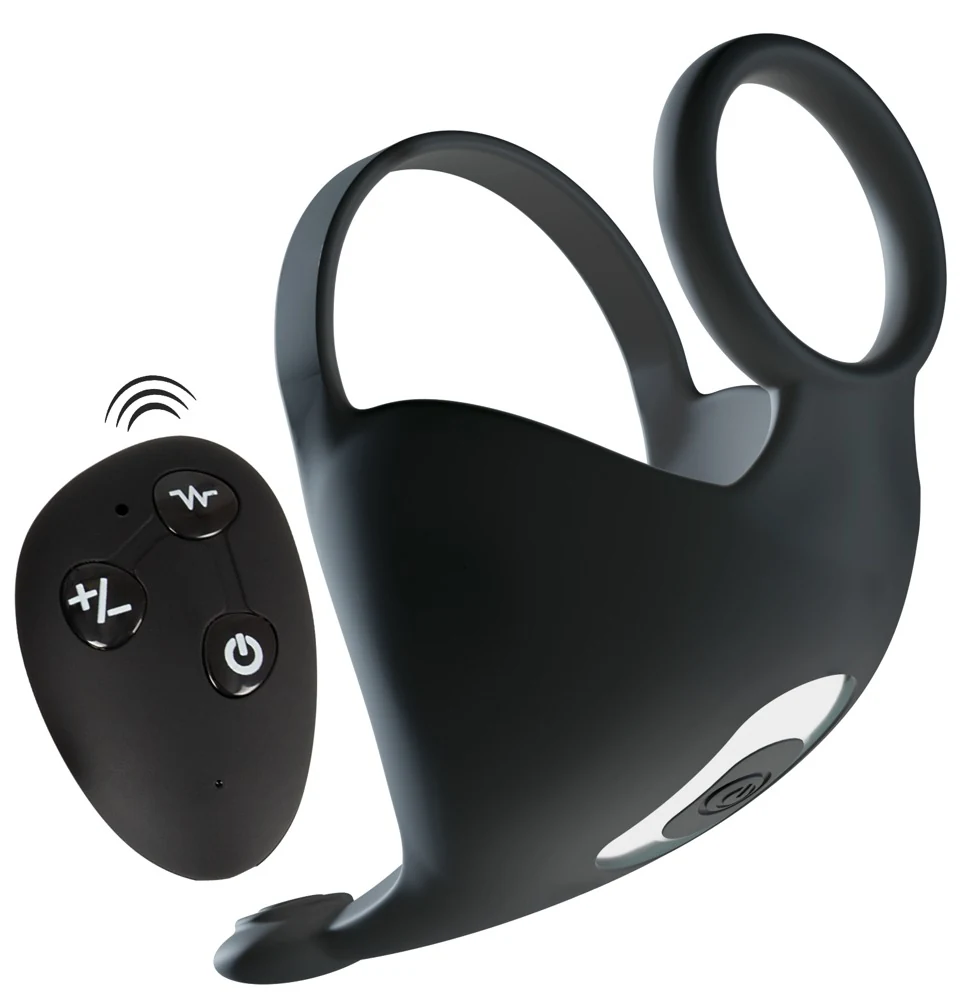 Rebel Cock ring with RC ball massager penisring