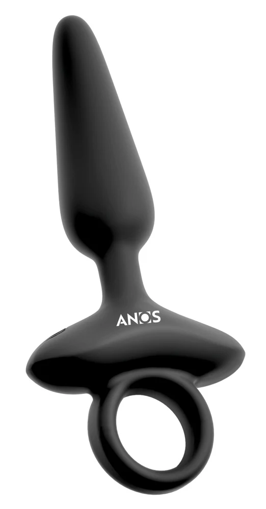 ANOS Flexible Butt Plug with Vibrations 15 cm anal toy