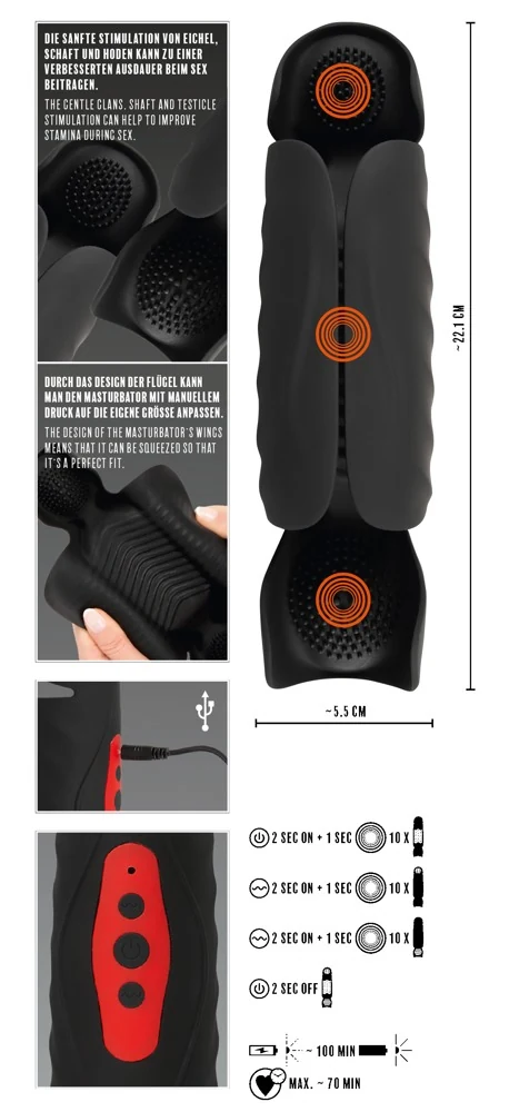 Rebel Penis Trainer with 3 Point Stimulation masturbator