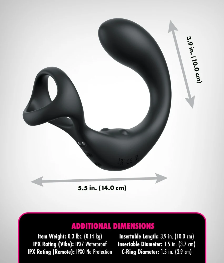 Anal Fantasy Elite Ass-Gasm Taint-Alizer 14 cm vibrator