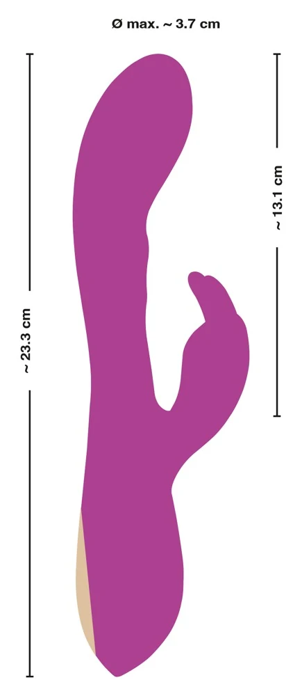 JAVIDA Thumping Rabbit Vibrator 23,3 cm