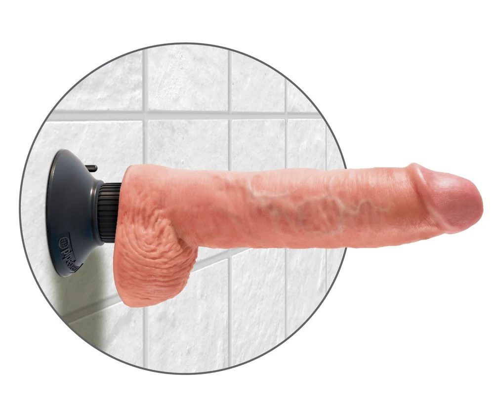 King Cock 10“ Vibrating with Balls 29 cm vibrator