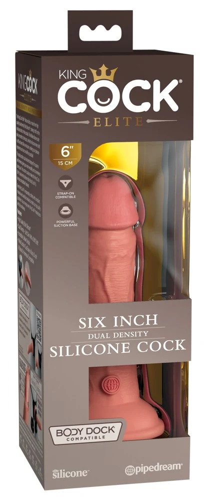 King Cock Elite 6“ Dual Density Silicone 17,8 cm dildo