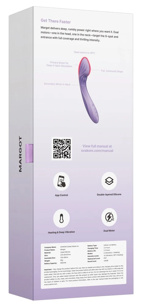 SVAKOM Margot 21 cm vibrator