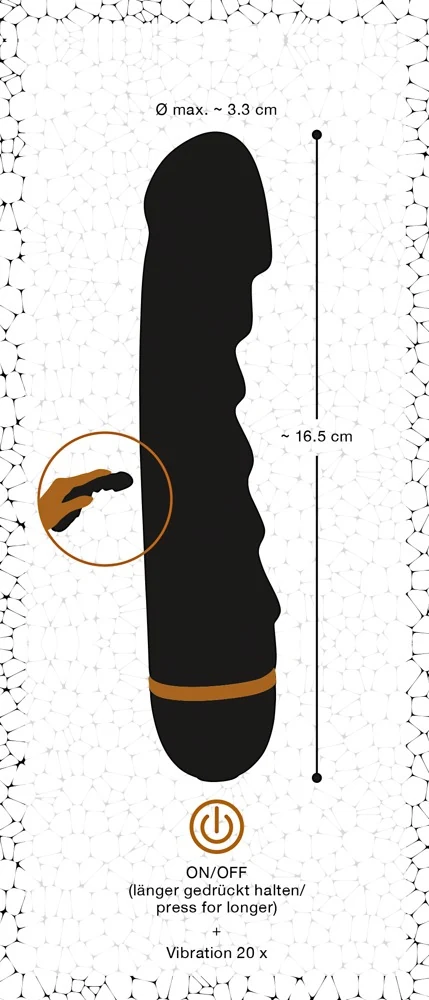 You2Toys Bendy Ripple Vibrator 16,5 cm