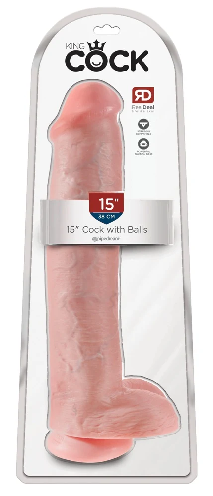 King Cock with Balls 15“ 38,1 cm dildo