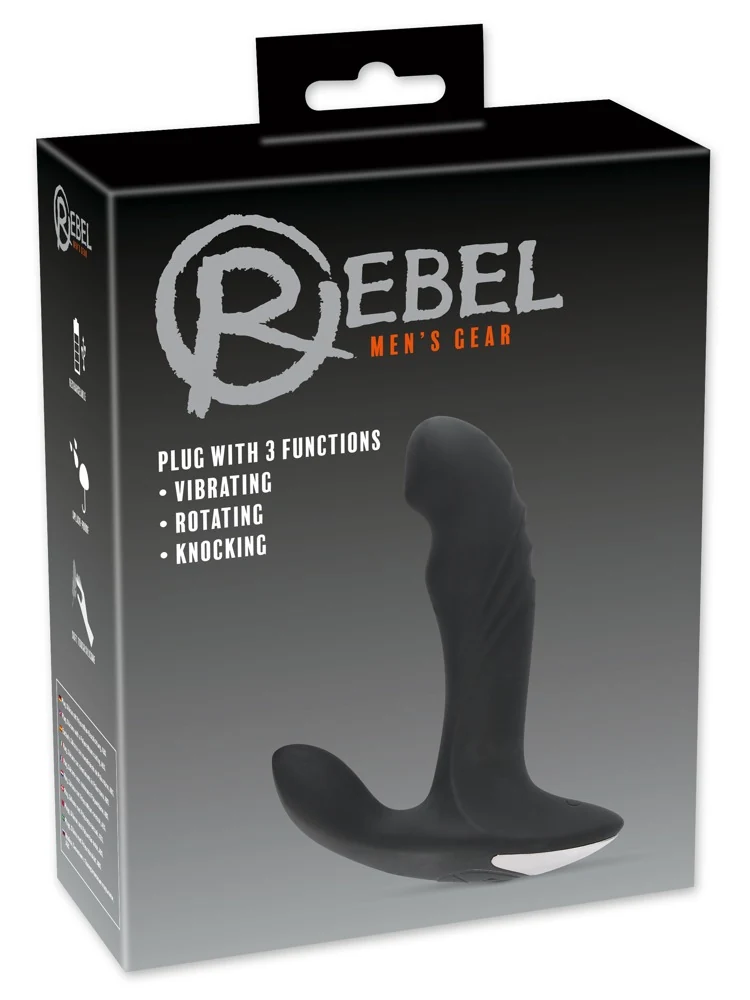 Rebel Plug with 3 functions 16,6 cm vibrator