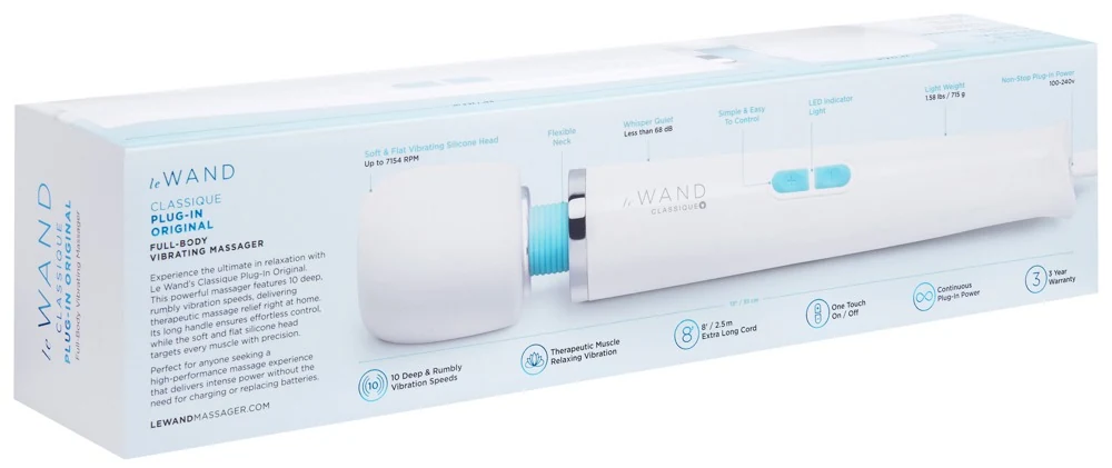 le Wand Classique Plug-In 33 cm vibrator